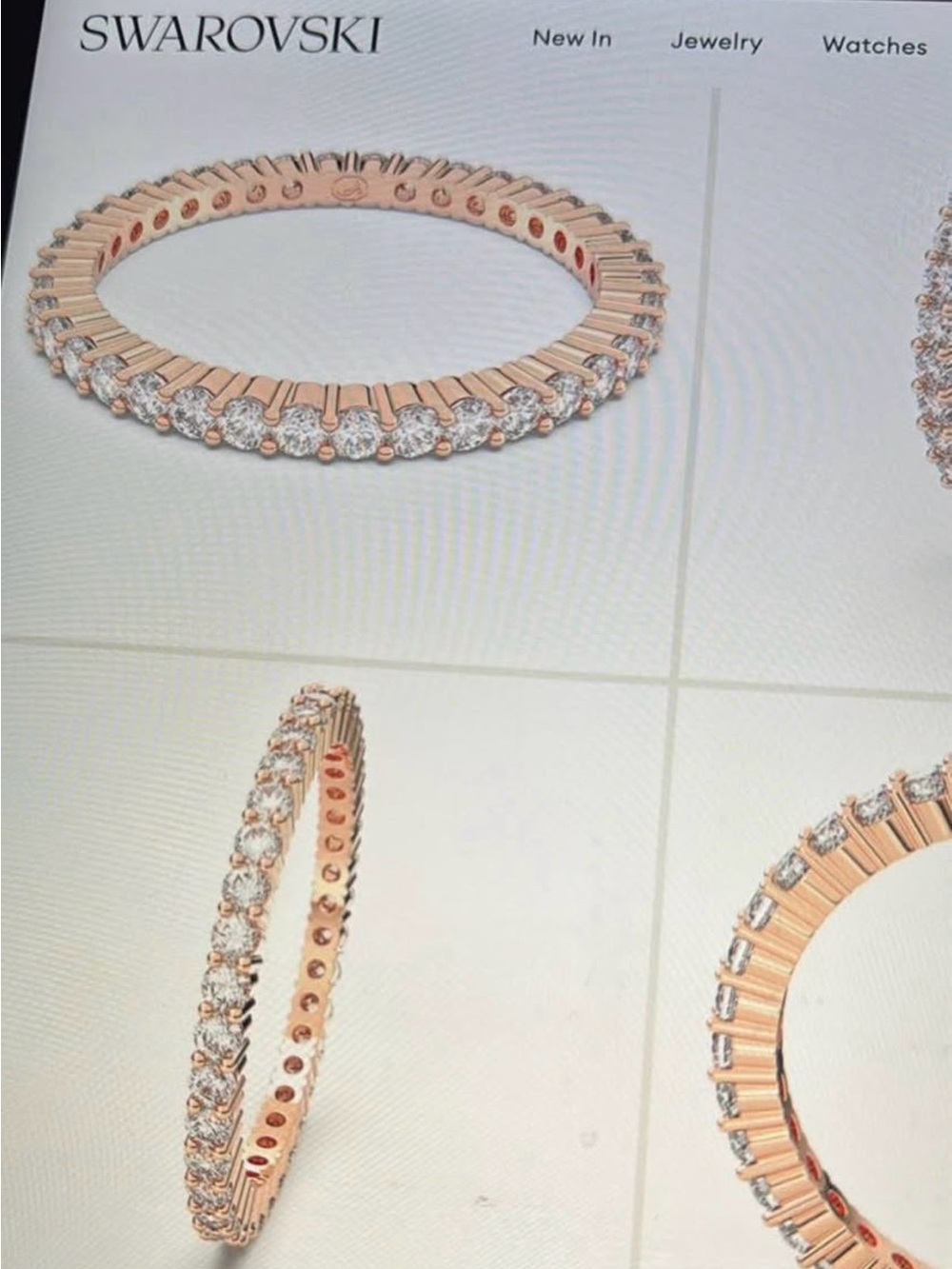 Swarovski Rose Gold Pavé Band with Clear Crystals